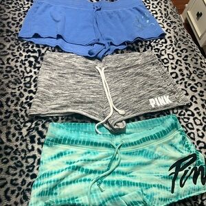 Lot of 3 Victoria Secret "Pink" shorts.